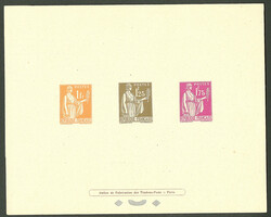 Epreuve collective. Nos 286 + 287 + 289, avec rabat. - TB (cote Yvert ...