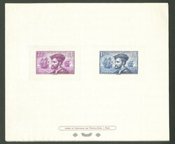 Jacques Cartier. Epreuve collective. Nos 296 + 297, avec rabat. - TB ...