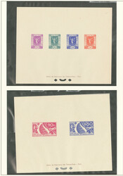 Epreuve collective. Nos 322 à 327, en 2 épreuves. - TB (cote Yvert: ...