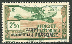 Poste aérienne. France-Libre. Surcharge renversée. No 15a. - TB ...