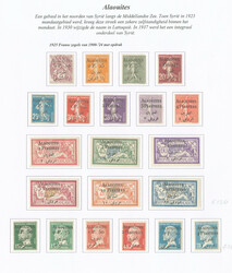 ALAOUITES. Collection. 1925-1930 (Poste, PA, Taxe), complète sauf PA ...