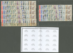 2e surcharge "Algérie française 13 Mai 1958". Ensemble de 8 séries ...