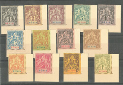 Tirage sur bristol. Nos 33 à 45, tous cdf. - TB. - R (cote Yvert: ...