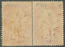 Occupation française. Paire avec surcharge tête-bêche. No 64b, ...