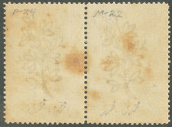 Occupation française. Paire avec surcharge tête-bêche. No 65b, ...