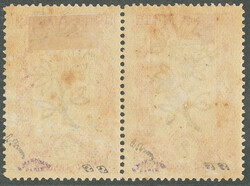 Occupation française. Paire avec surcharge tête-bêche. No 66b, ...