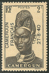 Surcharge noire. Avec "4" fermé. No 208c, gomme coloniale. - TB. - R ...