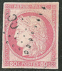 Précurseurs. CG 21, obl losange "CCH". - TB (cote Yvert: 375 €)