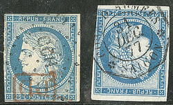 Précurseurs. CG 23, obl losange "CCH" et "Corr. d'armées Saïgon" ...