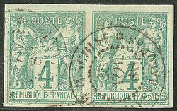 Précurseurs. CG 25, paire, obl cad Cap St Jacques nov 88. - TB