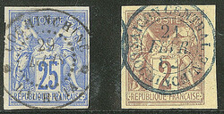 Précurseurs. CG 36 obl cad "Rachjia" et 38 obl Saïgon central en ...