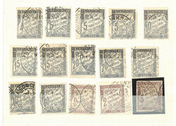 Précurseurs. Taxe. Divers entre les N°CG 4 et CG 17, dont petits ...