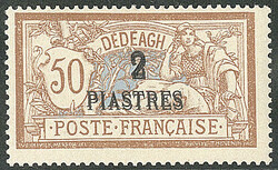 Double surcharge. No 14a. - TB (cote Yvert: 450 €)