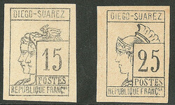 Nos 8, 9. - TB (cote Yvert: 650 €)