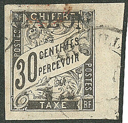 No 12, bdf, avec surcharges Timbre et 15, quasiment effacée, pli, TB ...