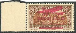 Poste aérienne. Sur timbres de Syrie. No 33c, bdf. - TB (cote Yvert: ...