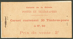 Carnet. "f" brisé. No C67a, les timbres gomme coloniale. - TB (cote ...