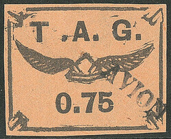 Poste Aérienne. TAG. No 3. - TB. - R (cote Yvert: 1250 €)