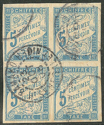 HAUT-SENEGAL ET NIGER. Précurseurs. Taxe. CG 18, bloc de quatre ...