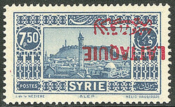 LATTAQUIE. Surcharge renversée. No 14a. - TB. - R (tirage 50ex) ...