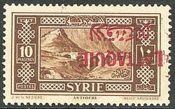 LATTAQUIE. Surcharge renversée. No 15a. - TB. - R (tirage 50) (cote ...