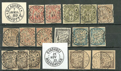 Précurseurs. CG Nos 27(2), 29(2), 55(2), 57(2), Taxe 4, 18(2), 19(5) ...