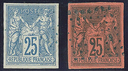 Précurseurs. CG 36 et CG 43, obl losange évidé bleu. - TB (cote ...