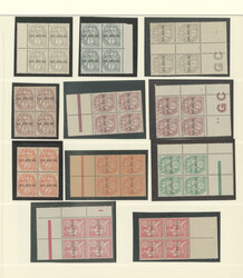Nos 4 à 16, tous en bloc de quatre. - TB (cote Yvert: 900 €)