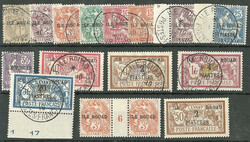 Nos 4 à 16, 14a*, 6** paire mill 6. - TB (cote Yvert: 417 €)