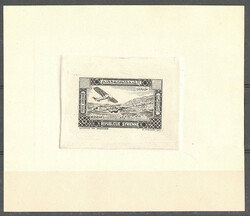 Poste aérienne. Epreuve d'artiste en noir. Emission 1934, sur ...