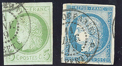 Précurseurs. CG 17 et 23, obl cad "Papeete". - TB (cote Yvert: 295 ...