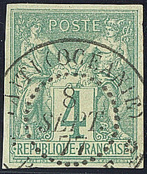 Précurseurs. CG 25, obl cad "Papeete", superbe. - R (cote Yvert: ...