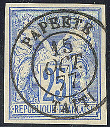 Précurseurs. CG 36, obl cad "Papeete", superbe. - R (cote Yvert: ...