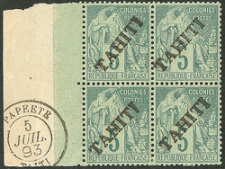 No 10, bloc de quatre bdf, quasiment, très frais. - TB (cote Yvert: ...