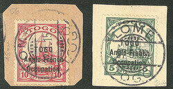 Nos 34, 55, sur deux supports. - TB (cote Yvert: 810 €)