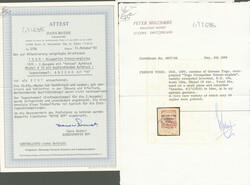 Surcharge renversée. No 45a, sur petit fragment. - TB. - RRR ...