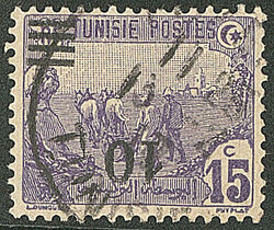 Surcharge renversée. No 46a. - TB. - R (cote Yvert: 3500 €)