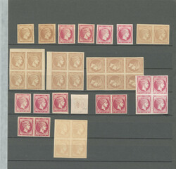 Nos 2(2), 6(1 + 3 essais), 18(16), 23(10), 30 paire, 34 bloc de ...