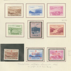 MONTENEGRO. Poste aérienne. Nos 1 à 8, 10A à 17A, 22 à 27. - TB ...