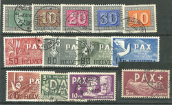 SUISSE. PAX. Nos 405 à 417. - TB (cote Yvert: 800 €)