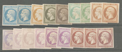 Empire. 1c à 25c, papier carton, nuances diverses. - TB