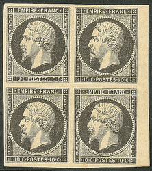 Empire. 10c noir sur jaune, bloc de quatre bdf. - TB (cote Yvert: 600 ...