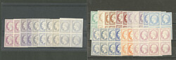 Empire. 25c, 29 blocs de quatre nuances diverses. - TB (cote Yvert: ...