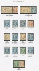 EURE. 54 bureaux de Amfreville la Campagne à Vernon, qqs doubles et ...