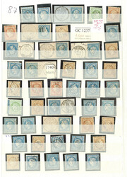 ALPES MARITIMES. 44 bureaux dont gc 1350 Drap, complète sauf gc 1237 ...
