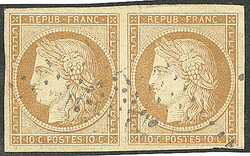 No 1, paire. - TB (cote Yvert : 900 €)