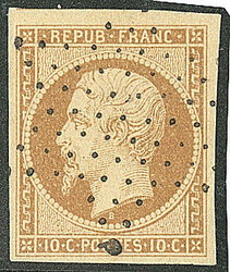 No 9, obl étoile. - TB (cote Yvert: 850 €)