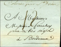 Lettre avec texte daté de Saint Pierre de La Martinique le 28 ...