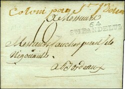 Lettre avec texte daté de Fort Royal (Martinique) le 14 octobre 1792 ...