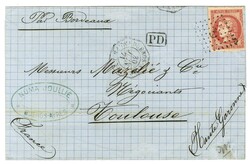 Ancre / N° 49 (leg def) cachet octo BUENOS AYRES / PAQ FR J N° 1 30 ...